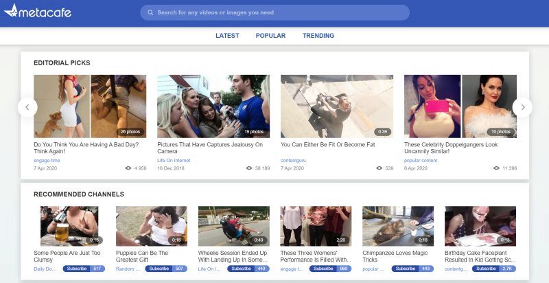 Metacafe, alternatives to You Tube