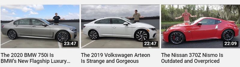 Example of good YouTube thumbnails